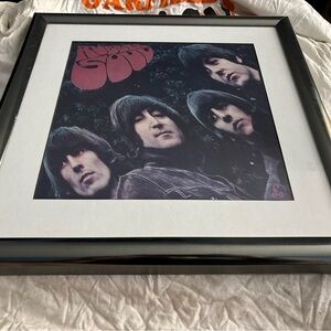 Framed Beatles Album Art